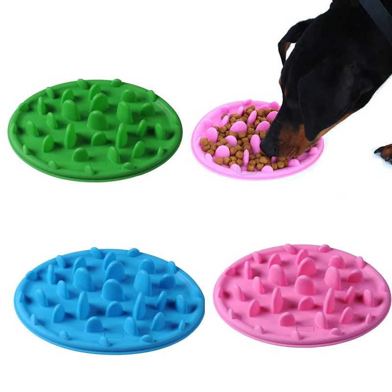 Pet Puppy Dog Cat Slow Feeder Anti Slip Choke NoGulp Bloat Water Bowl Feed Dish