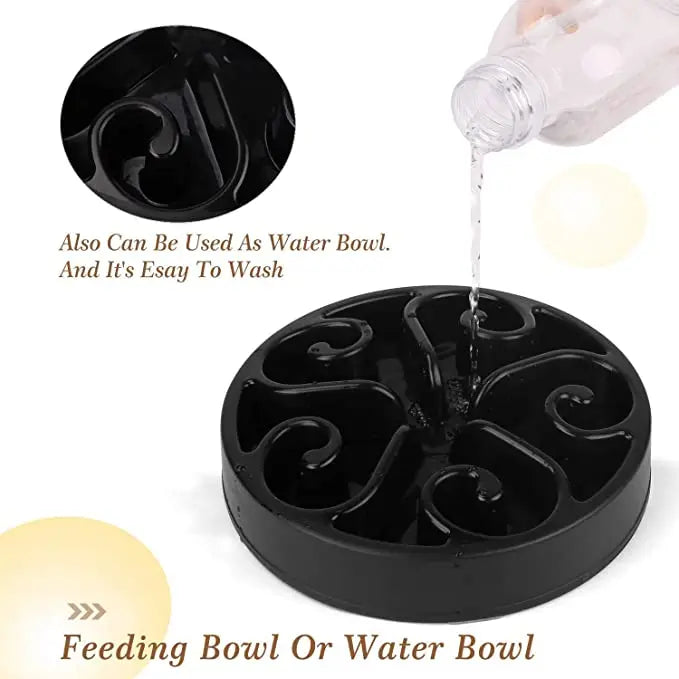 Pet Dog Slow Feeder Bowl Fun Non Slip Anti-Gulping Slower Food Feeding Dishes Eco Dog Bowl for Large Medium Small Dogs Puppy