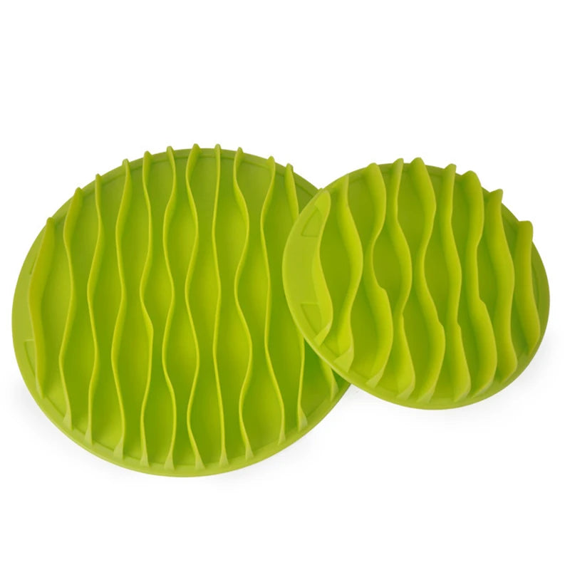 Pet Dog Cat Food Slow Feeder Jungle Design Puppy Anti Slip Choke Proof Bowl Stop Maze Bowl Healthy Eating Feeding Bloat Supplies